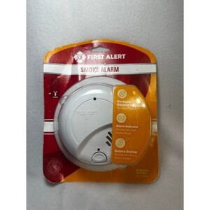 First Alert 9120B Hardwired Smoke Alarm with 9V Battery Backup White NEW